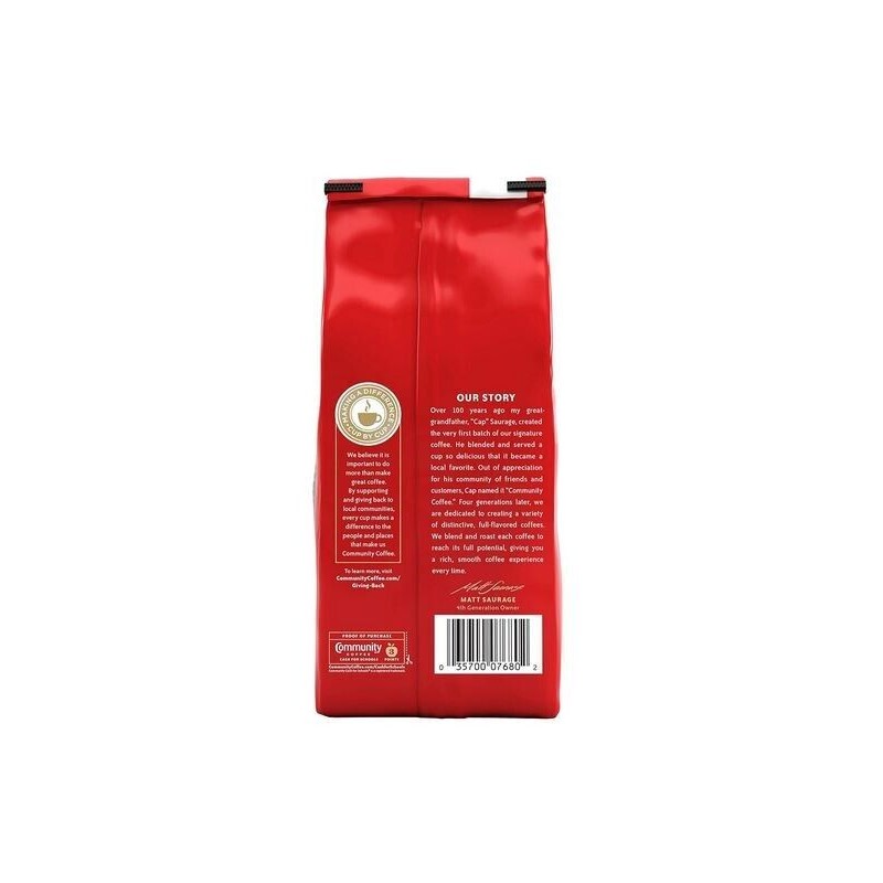 Community Coffee Café Special Decaf Ground Coffee, Medium Dark Roast,