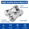 RFAdapter Male to Male Coax Connector, 2 Pack 75ohm F