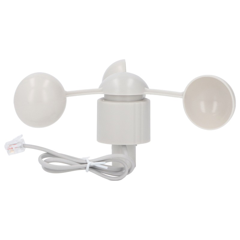 Anemometer Cup Speed Measuring Sensor Cup RJ11 Connector 3 Cups