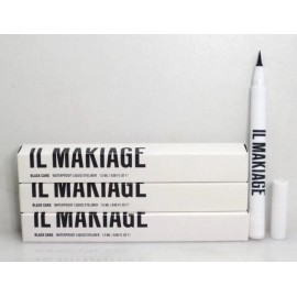 IL MAKIAG BLACK CARD WATERPROOF LIQUID EYELINER 0.05 OZ BOXED LOT OF 3