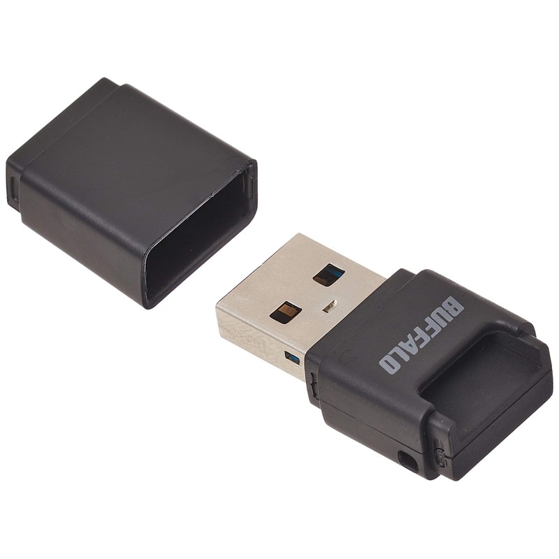 Buffalo BSCRM100U3BK USB3.0 MicroSD Compact Card Reader Black