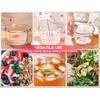 M MCIRCO 6 Pcs Glass Measuring Cups with Lids Set,