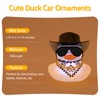 wonuu Car Rubber Duck with Light, Yellow Ducky with Bandana