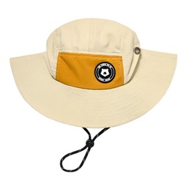 Children Waterproof Quick-Drying UPF 50+ Sun Hat,Toddler Kids Summer Wide Brim Bucket Hat Beach Hats for Boys Girls 4-8 Years Khaki Orange