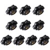 RLMVGBX 10 Pcs M6 Black Plastic Star Shape Head Female