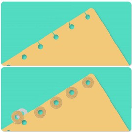 800Pcs/ 20 Sheets Self-Adhesive Hole Reinforcement Stickers 1/4" Diameter Hole Punch Reinforcement Protector Labels Binder Paper Sheets Hole Reinforcement Repair Sticker for School Home Office, Brown