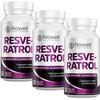 Nowek Resveratrol 60 Cápsulas Suplemento Alimenticio Ingredientes Naturales 3 Frascos
