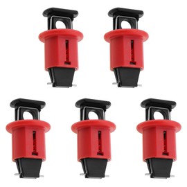 EMSea 5 pcs Lock Out MCB Circuit Breaker Device Push Pin Out Lock Industrial Grade Breaker Switch Lock for Electrical Lockout Loto Device