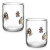 Skylety 2 Pcs Christmas Icon Juice Glass - 14 oz