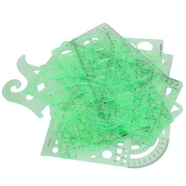 Herramientas de Dibujo, Plantillas de Dibujo Juego de Reglas de 12 Piezas Reglas de Clasificación en Forma de Curva Plantillas de Formas Plantilla de 