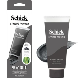 Schick (シック) Schick Styling Partner Body Hair Remover Strong Hair Removal Men's Hair Removal Cream Fresh Green Scent 150g [Over-the-counter Drug]