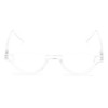 The Shay Colorful Semi-Rimless Half Reader Reading Glasses, 1.50 Clear