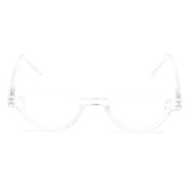 The Shay Colorful Semi-Rimless Half Reader Reading Glasses, 1.50 Clear