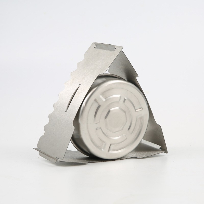 Stainless Steel Outdoor Windproof Alcohol Stove for Camping Cooking Picnic