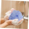 Baluue 2pcs Bath Shower with Back Brush Belts Exfoliating Mitts