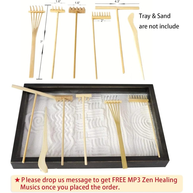 BangBangDa Mini Zen Garden Rake Tool - Tabletop Meditation Rock