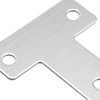 sourcing map Flat T Shape Repair Mending Plate, 43mmx43mm, Stainless