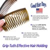 Good Hair Days Grip-Tuth Combs - 2 3/4" Side Combs,