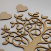 Family Tree Set Kit - MDF Tree, 12 x Hearts