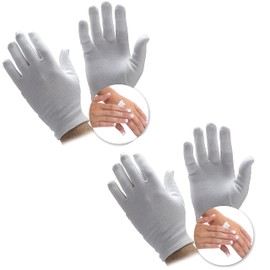 White Dermatological Hands Eczema Moisturising Dry Skin Cream Absorb Magician Women Mens Cotton Gloves