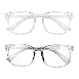 High Tech Blue Light Glasses - Advanced 99% Blue Light Blocking Computer Glasses - Anti Eyestrain & UV Glare Protection:_Grey and Clear