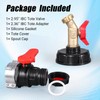UMETASS IBC Tote Valve, 2.95" Coarse Thread IBC Tote Adapter,