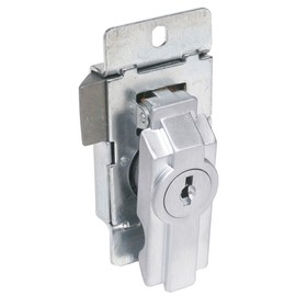 Enclosure Lock, Disc, Dull Chrome