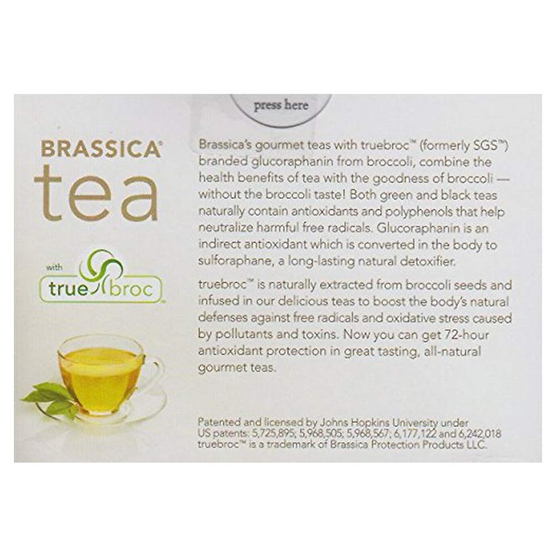 Brassica Decaffeinated Green Tea with Trubroc, Orange DECAF, 16 Tea