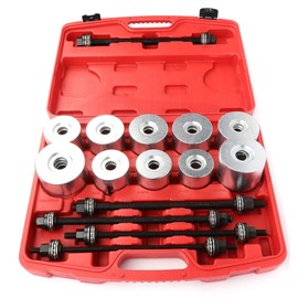Aintier 27-Pcs Universal Press and Pull Sleeve Kit Automotive Bush Bearing Removal Insertion Tool Set Fit for Most Cars and LCV HGV Engines