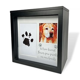 OtterPets Urn for Pets - Dog and Cat Ashes - Paw Print Ink Kit - Cremation Keepsake - Personalize with Photo