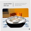 Mikinona High Borosilicate Glass Soup Pot Lid Cooking Lid Excellent