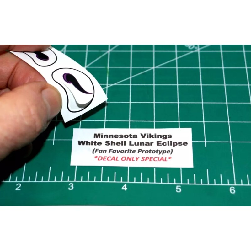 Minnesota Vikings Lunar Eclipse Football Gumball Helmets *DIECUT DECALS ONLY*