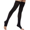 Thigh High Support Socks with Open Toe Cap For Women