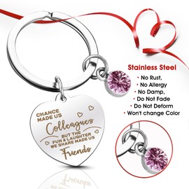 Sibba Keyring Keychain Pendant Souvenir Bosses Day Thank You for Women Men Leaving Gifts for Colleagues Farewell Coworkers Employees