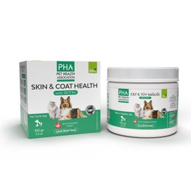 PHA Skin & Coat Health for Dogs and Cats with Biotin - Nourish and Revitalize Your Pet’s Fur Health Naturally - Itchy Skin Relief for Dogs and Cats (150 Grams)