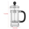 350ml Stainless Steel Glass Hollow Cafetiere French Filter Tea Coffee
