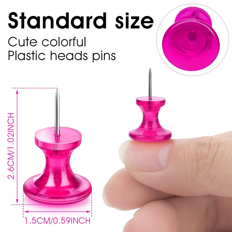 cobee Giant Push Pins, 100Pcs 1 Inch Standard Thumb Tacks