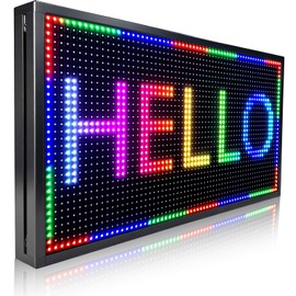 ZONTRONCM P10(26" * 14") Open Led Scrolling Sign Programmable Digital Outdoor Message Board Message Board Wifi Control Display Screen Matrix Panel Electronic For Business Full Color
