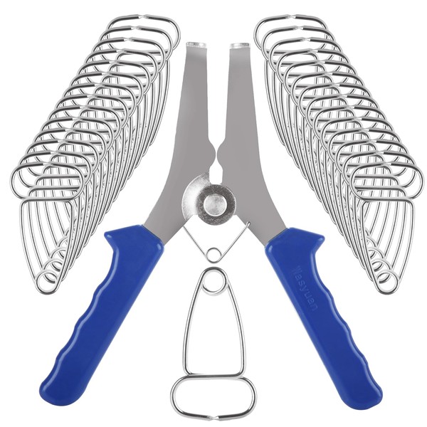 LOYORTY Miter Spring Clamps Kit, Spring Loaded Pliers and 13PCS