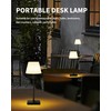 NEWSEE Outdoor Waterproof Cordless Table Lamp, 4000mAh Portable Rechargeable Battery