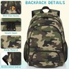LOMBARDIDEN Kids Backpack for Boys - Green Camouflage School Backpack