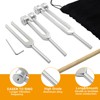 3 Pack Tuning Fork Set (128Hz, 256Hz, 512Hz)