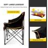 FAIR WIND Oversized Fully Padded Camping Chair Folding Loveseat Camping