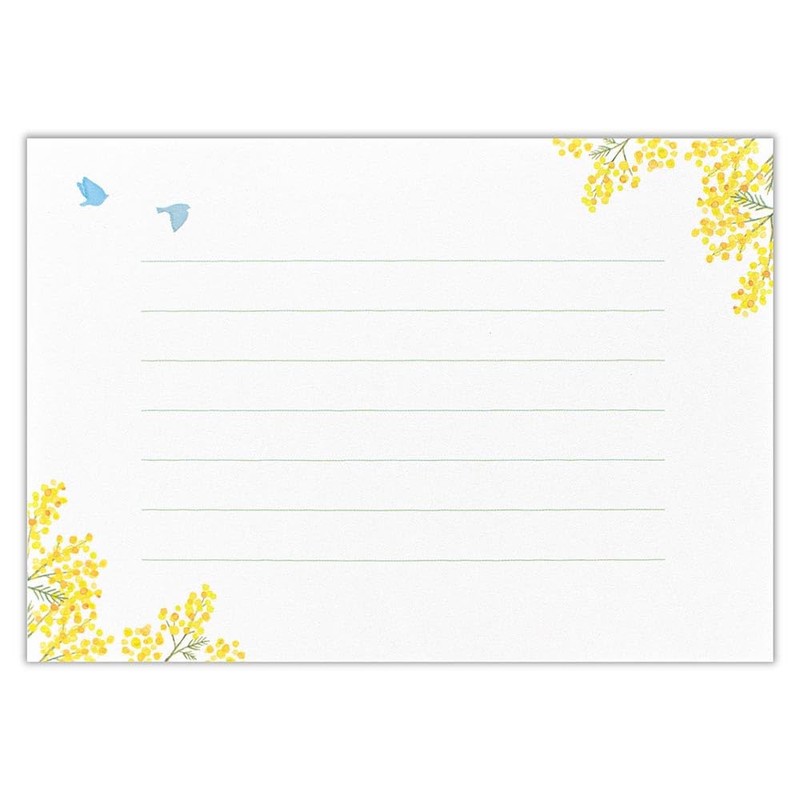 Enuby Mini Letter Envelopes, Deco Mimosa | Mini Letter Set,