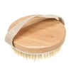 Cepillo Corporal Cerdas Naturales Cepillado Seco Exfoliación Profunda Drenaje Linfático