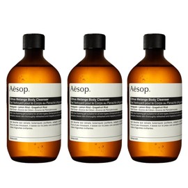 Aesop Citrus Melange Body Cleanser Refill | Gentle Low-Foaming Gel Cleanser For Skin | Citrus Aroma with Botanical Extracts | 16.9 oz / 500 mL (Pack of 3)