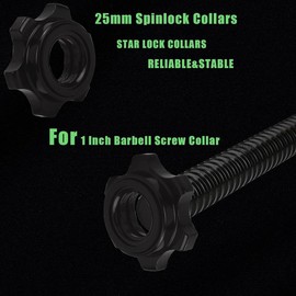 Anti-Slip Dumbbell Hex Nut Dumbbell Rod Nut 1 Inch Standard Barbell Screw Collar Nonslip DumbbellScrewClamps  Fitness enhanced muscle strength