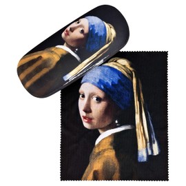 VON LILIENFELD Glasses Case Jan Vermeer: Girl with a Pearl Earring Present Cleaning Cloth Spectacle Cases Lightweight Stable Art