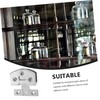 Operitacx 4pcs Stainless Steel Glass Door Hinges for Shower Doors