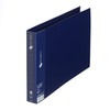 プラス 2リングファイル スーパーエコノミー FC-111RF A4-E横型 ネイビー 84-631
